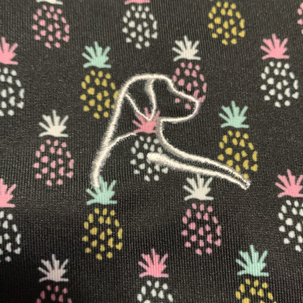 Rhoback The Pineapple Men’s Short Sleeve Performance Polo Classic Black Large - Picture 4 of 12